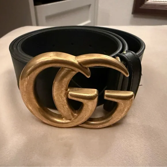 Gucci Black Leather Belt - Picture 1 of 3